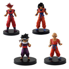Dragonball set x4 figuras 12 cm peana