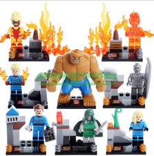 8 PIEZAS LEGO 4 FANTASTICOS