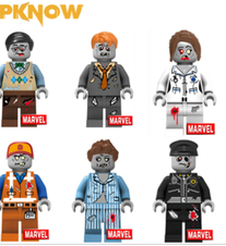 6 FIGURAS  LEGO ZOMBIS