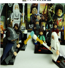 8 figuras lego el HoBBIT