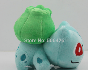 PELUCHE BULBASAUR  14 CM